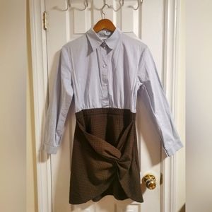 Sandro Blue Shirt Dress